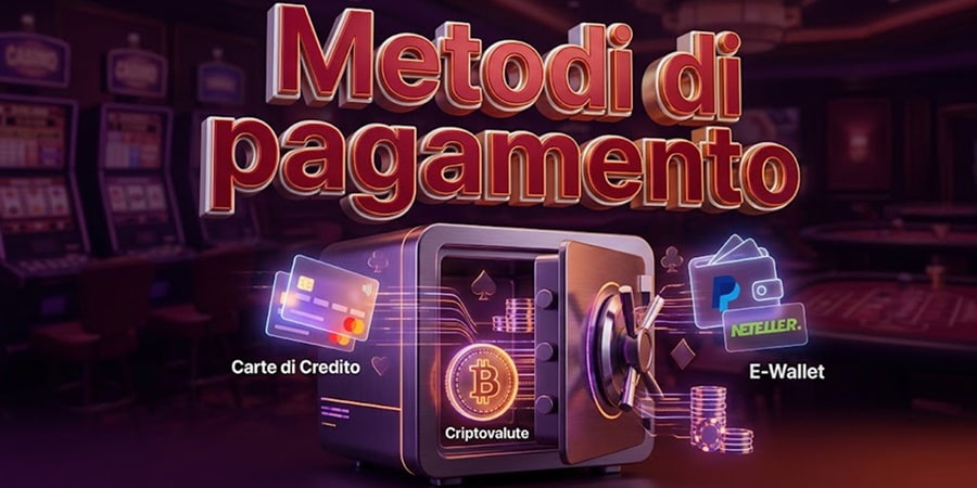 tipi di pagamenti dei casino